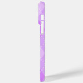 STÜCKE VON DIAMOND-PATTERN MIT LILA RAUTE Case-Mate iPhone HÜLLE (Rückseite / Links)