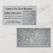 Stuckputz-Hintergrundstruktur Visitenkarte (Vorne/Hinten)