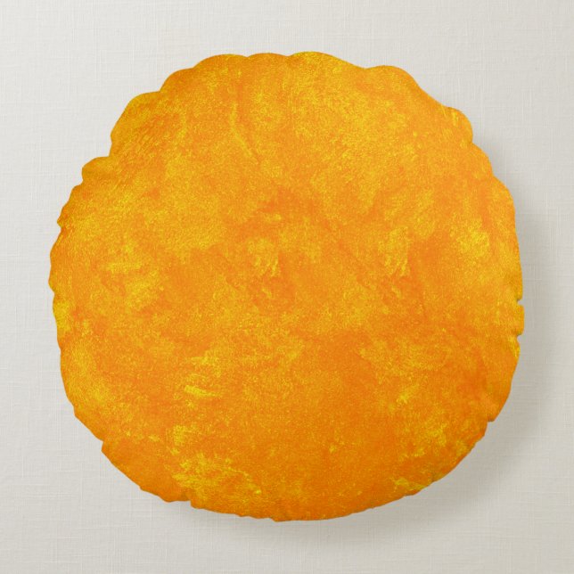 Stuckputz Rundes Kissen (Vorderseite)