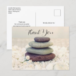 Stucksteine Meditative Cairn Vielen Dank Postkarte