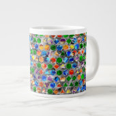 Stückweise Polygone Wirbel 20oz Tasse (Vorderseite Rechts)