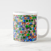 Stückweise Polygone Wirbel 20oz Tasse (Rechts)