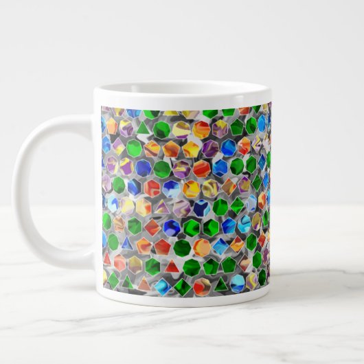 Stückweise Polygone Wirbel 20oz Tasse (Links)