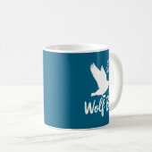 Stud Canadian Wolf Bird Funny Kaffeetasse (VorderseiteRechts)