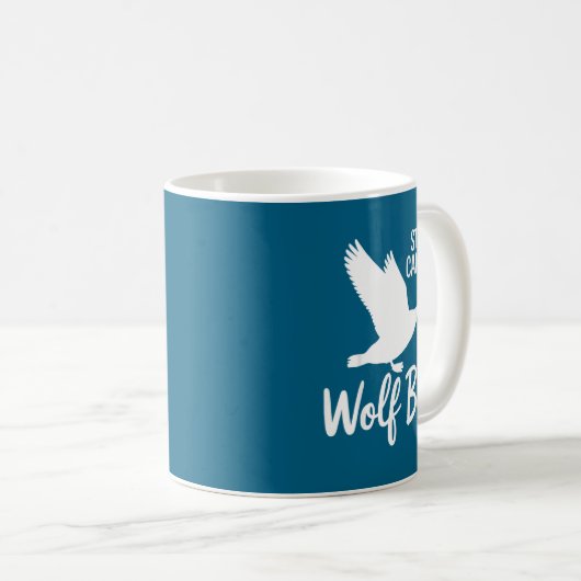 Stud Canadian Wolf Bird Funny  Kaffeetasse (VorderseiteRechts)