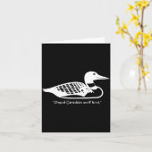 Stud Canadian Wolf Bird Funny Loon Humor Karte (Gelbe Blume)