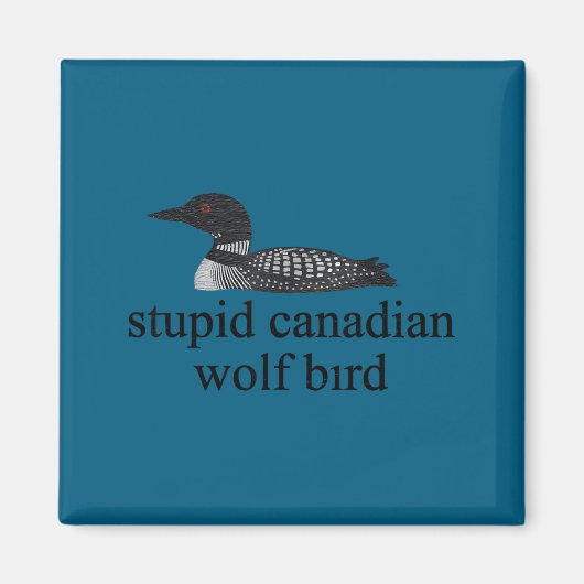 Stud Canadian Wolf Bird Lgbt Hockey  Magnet (Vorne)