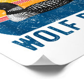 Stud Canadian Wolf Funny Loon Bird Humor Quote  Poster (Ecke)