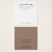 Stud Earring Display Card Moderne Branthy (Vorne & Hinten)