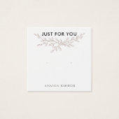 Stud Earring Display Card Moderne Branthy (Vorderseite)