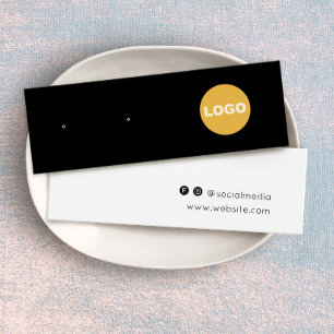 Stud Earring Juwelier Black Display Card