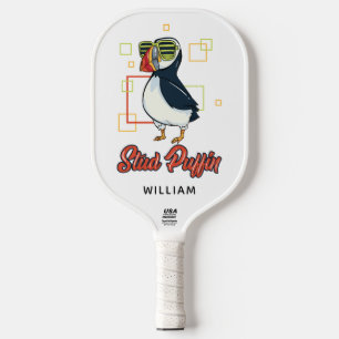 Stud-Lummen-Seevogel-Süß-Gag-Personalisiert Pickleball Schläger
