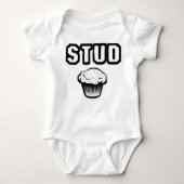 Stud Muffin Baby Strampler (Vorderseite)