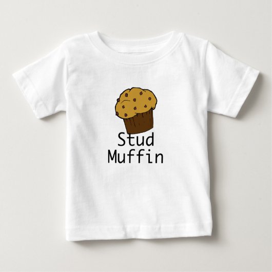 Stud Muffin Boy Baby T-shirt (Vorderseite)