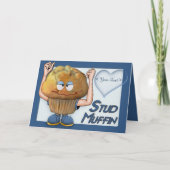 Stud Muffin Feiertagskarte (Vorderseite)