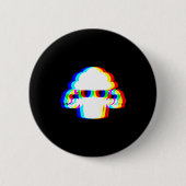 Stud Muffin Funny Muffin Varwave Edm Cyber Glitch Button (Vorderseite)