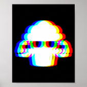 Stud Muffin Funny Muffin Varwave Edm Cyber Glitch Poster (Vorne)