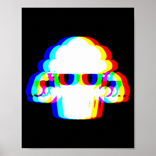 Stud Muffin Funny Muffin Varwave Edm Cyber Glitch  Poster (Vorne)