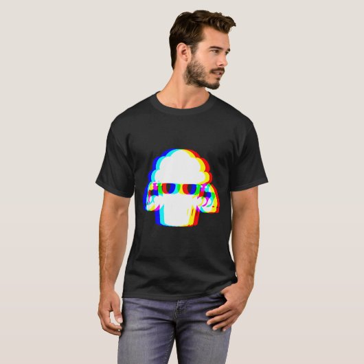 Stud Muffin Funny Muffin Varwave Edm Cyber Glitch T-Shirt (Vorne ganz)