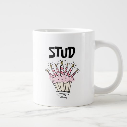 Stud Muffin Geburtstagsgeschenk Jumbo-Tasse (Rechts)