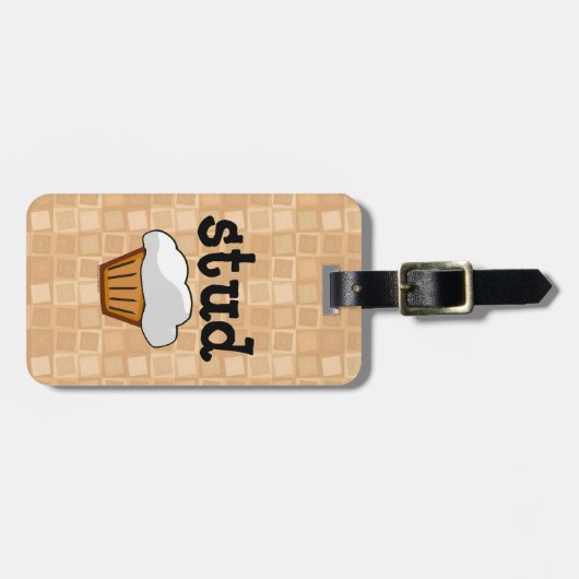 Stud Muffin Gepäckanhänger (Vorderseite horizontal)