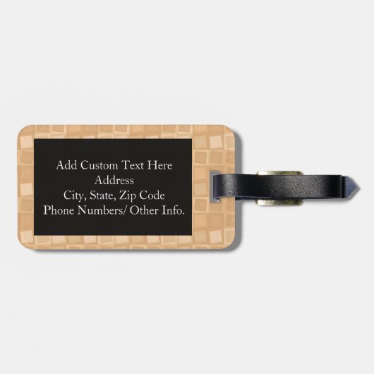 Stud Muffin Gepäckanhänger (Rückseite horizontal)