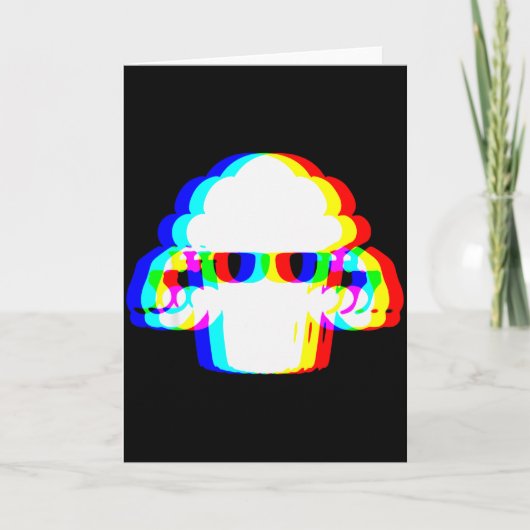 Stud Muffin Lustiger Muffin Vaporwave Edm Cyber Gl Karte (Vorderseite)