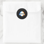 Stud Muffin Lustiger Muffin Varwave Edm Cyber Glit Runder Aufkleber (Tasche)