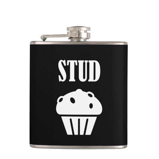 STUD Muffin Manly Flachmann (Vorderseite)