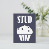 STUD Muffin Manly Tough Typ Funny Gift Schönes Aus Postkarte (Stehend Vorderseite)