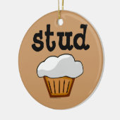 Stud Muffin, Niedlicher Funny Baked Good Keramik Ornament (Links)