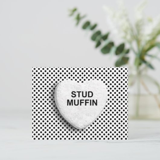 STUD MUFFIN POSTKARTE (Stehend Vorderseite)