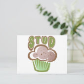 Stud Muffin Postkarte (Stehend Vorderseite)