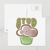 Stud Muffin Postkarte (Vorne/Hinten)