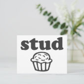 Stud Muffin Postkarte (Stehend Vorderseite)