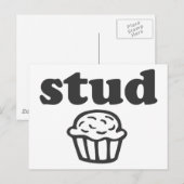 Stud Muffin Postkarte (Vorne/Hinten)