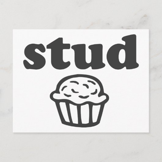 Stud Muffin Postkarte (Vorderseite)