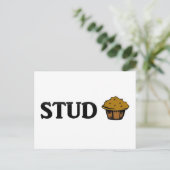 Stud Muffin Postkarte (Stehend Vorderseite)