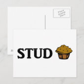 Stud Muffin Postkarte (Vorne/Hinten)