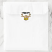 Stud Muffin Runder Aufkleber (Tasche)