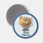 Stud Muffin Spaß Magnet (Vorderseite/Rückseite)