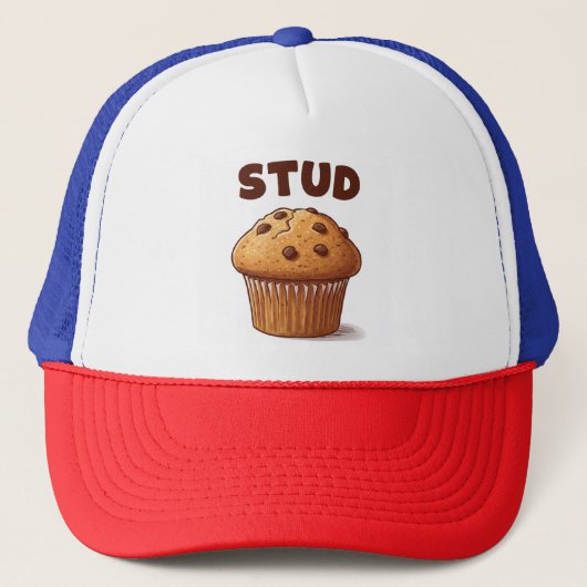Stud Muffin Trucker Hat Truckerkappe (Vorderseite)