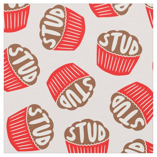 Stud Muffin Valentine Fabric Stoff (Nahaufnahme)