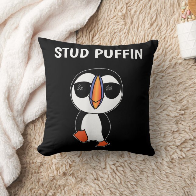 Stud Puffin Funny Bird Kissen (Decke)