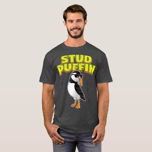 Stud Puffin Funny Seabird Stud Muffin Bird T-Shirt (Vorne ganz)