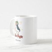 Stud Puffin Meer Vogel Cute Gag Personalisiert Kaffeetasse (Vorderseite Links)