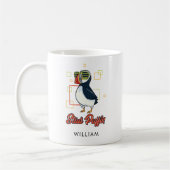 Stud Puffin Sea Bird Cute Gag Personalized Kaffeetasse (Links)