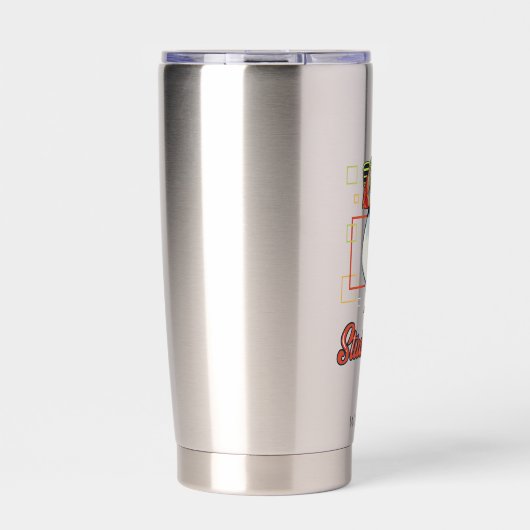 Stud Puffin Sea Bird Illustration Personalisiert Thermobecher (Vorderseite)