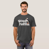 Stud PuffinPajamas Retro Vintager Stil T-Shirt (Vorne ganz)