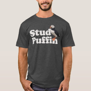 Stud PuffinPajamas Retro Vintager Stil T-Shirt